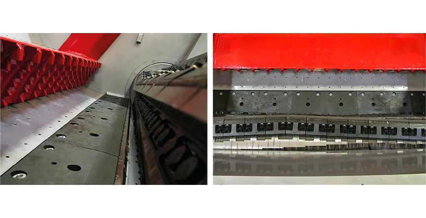 Optimal Cutting Gap Achieved with Adjustable Counter Knives