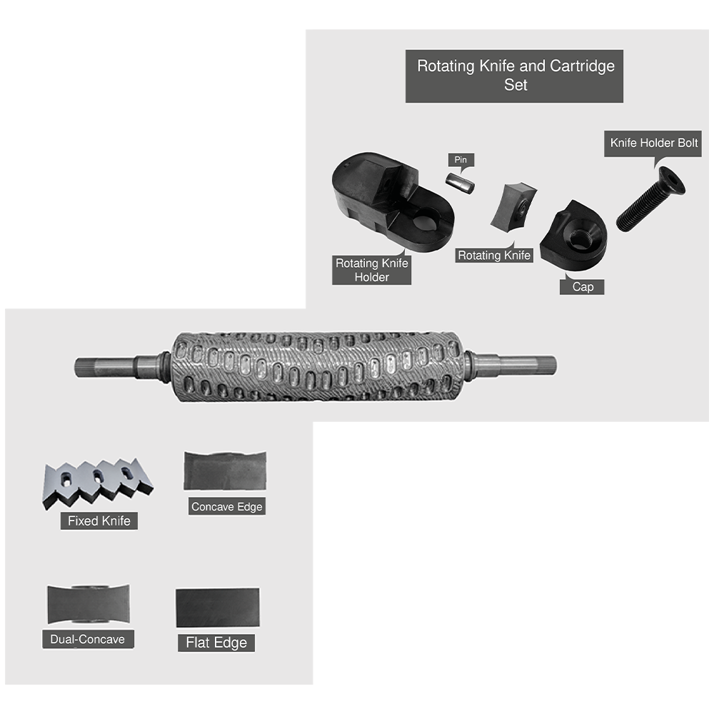 Versatile V-Knife Rotor Designed